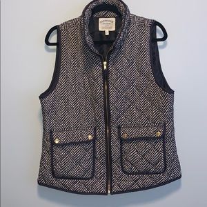 Dry Goods tan black and gold fall vest